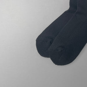 LOOSE PILE CREW SOCKS - BLACK