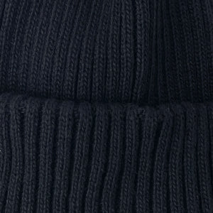 RECYCLE W/PL 2x2 BEANIE - BLACK