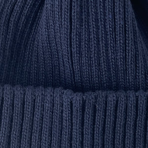 RECYCLE W/PL 2x2 BEANIE - NAVY