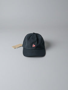 Swan Logo Cap – Organic Cotton Gabardine (98 Charcoal)