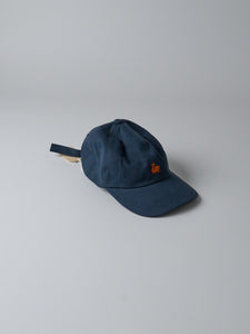 Swan Logo Cap – Organic Cotton Gabardine (68 Night Blue)