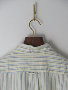 Brushed Split Stripe Oxford - Blue