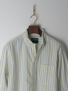 Brushed Split Stripe Oxford - Blue