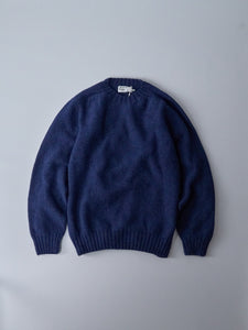 Seamless Crew – Indigo Soft Knit