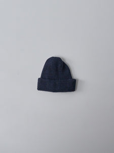 Short Watch Cap in British Wool - Navy