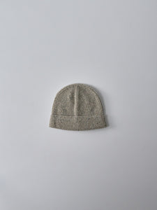 Watch Cap in Tweed Knit - Oatmeal