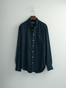 Brushed Cotton Blackwatch Check Button Down Shirt