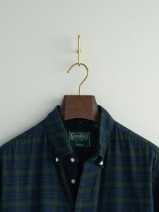 Brushed Cotton Blackwatch Check Button Down Shirt