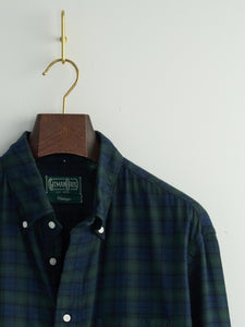 Brushed Cotton Blackwatch Check Button Down Shirt