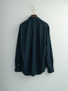 Brushed Cotton Blackwatch Check Button Down Shirt