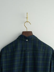 Brushed Cotton Blackwatch Check Button Down Shirt