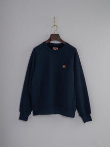 Baracuta Logo Crew Neck - Navy