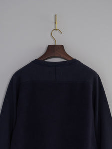 Sweatshirt in Brush Back Sweat - Navy