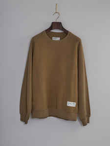 Sweatshirt in Brush Back Sweat - Sand