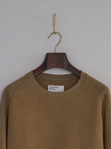 Sweatshirt in Brush Back Sweat - Sand