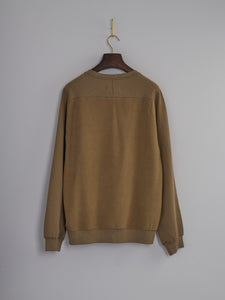 Sweatshirt in Brush Back Sweat - Sand