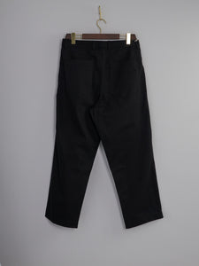 Duke Pant in Black Twill