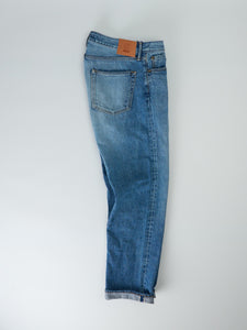 12.5oz Classic Straight Selvedge Jeans (Aging Wash Blue)