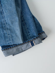 12.5oz Classic Straight Selvedge Jeans (Aging Wash Blue)