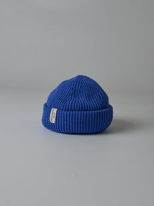 Organic Cotton Beanie (660 Washed Blue)