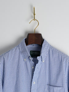 Blue Stripe Seersucker Shirt