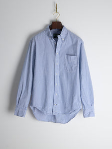 Blue Stripe Seersucker Shirt