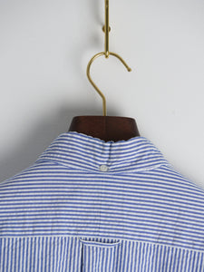 Blue Stripe Seersucker Shirt