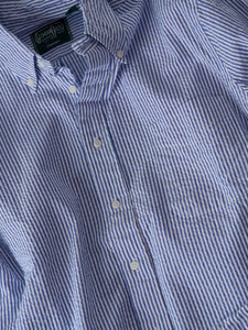 Blue Stripe Seersucker Shirt