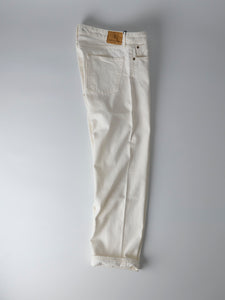 13.5oz White Loose Selvedge Jeans