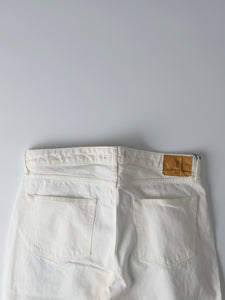 13.5oz White Loose Selvedge Jeans