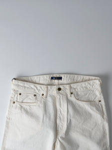 13.5oz White Loose Selvedge Jeans