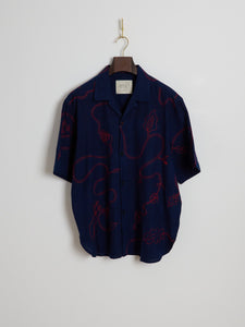 Ronen - Over Sized Camp Collar Shirt (Indigo)