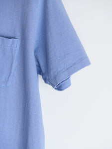 Pigment Dyed Pocket T-Shirt - Foggy Blue