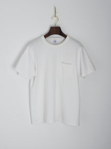 Pigment Dyed Pocket T-Shirt - White